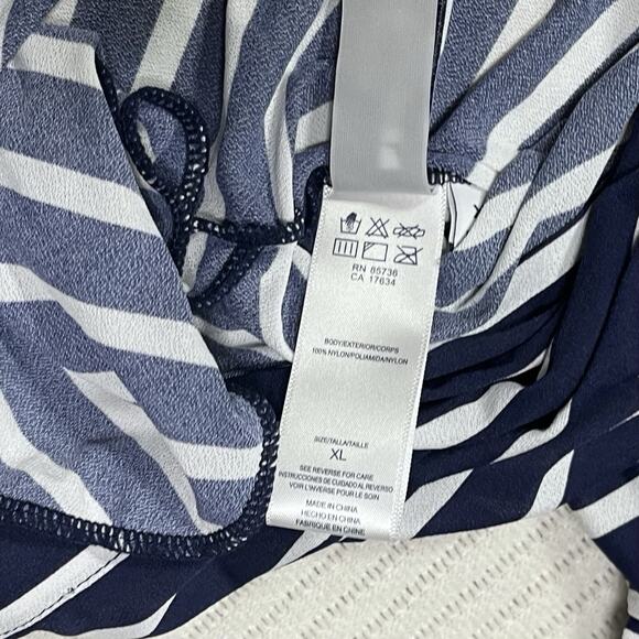 Beach House NWT Swim Admiral Cover Up Dress XL Blue/White UPF 50 - Picture 5 of 11